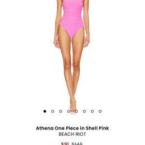 Beach Riot Athena One Piece in Pink